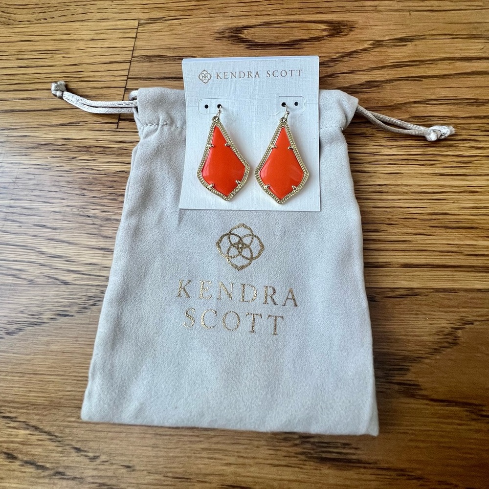 Kendra Scott Alex Earrings • Orange Stone